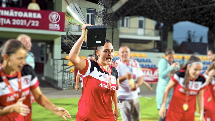 Fotbal feminin. Bianca Druță: Cred că acest titlu este răsplata pentru mulți ani de muncă 