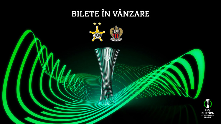Informații despre bilete la meciul Sheriff – Nice, din 9 martie
